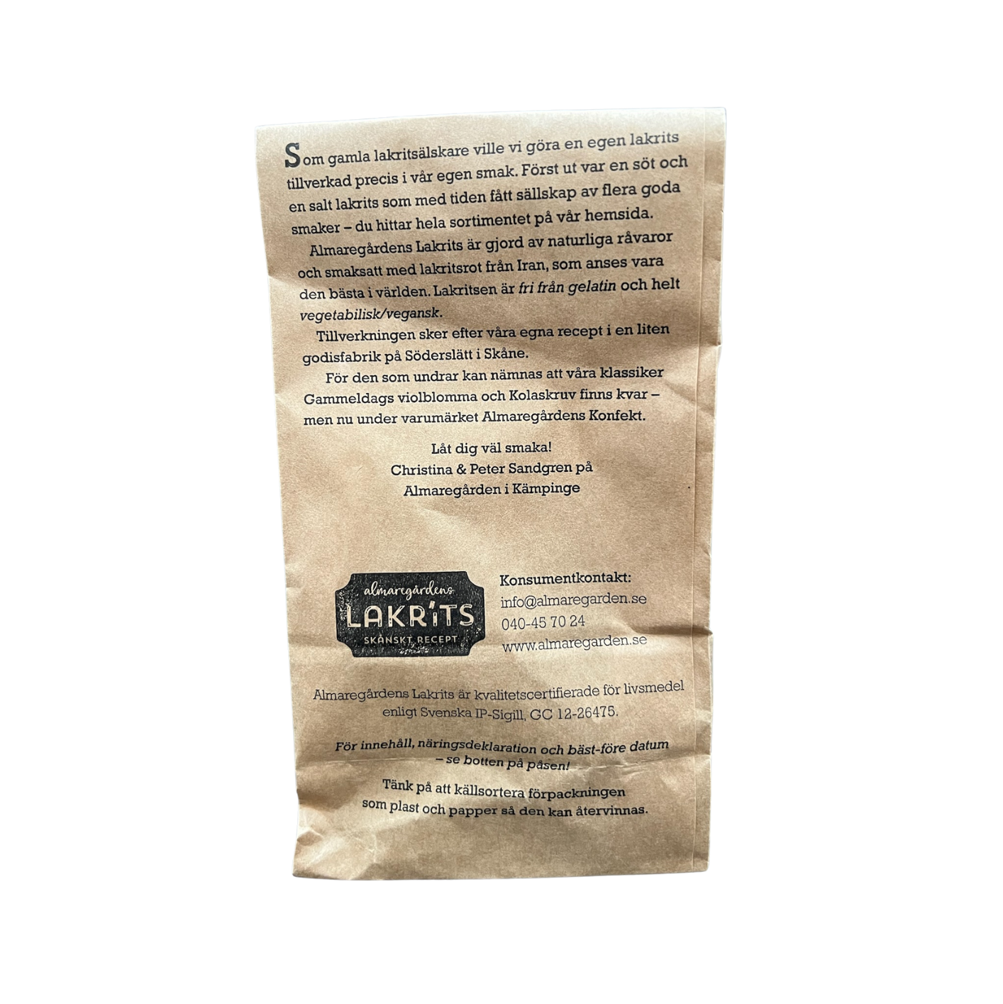 Almaregårdens Lakritz natur