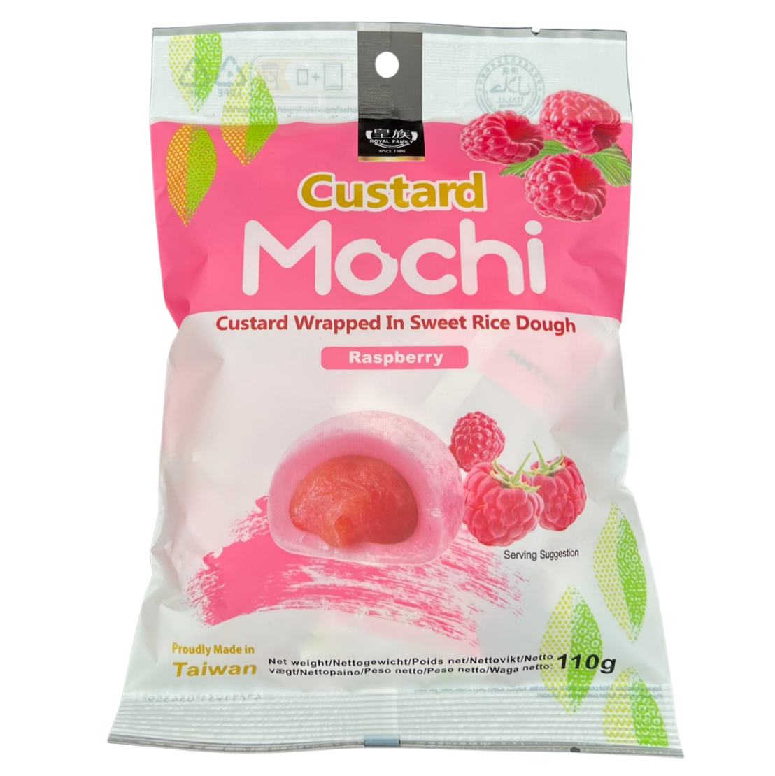 Custard Mochi Raspberry