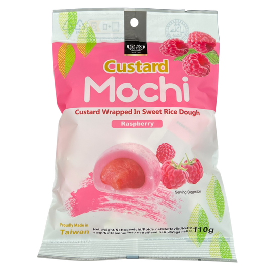 Custard Mochi Raspberry